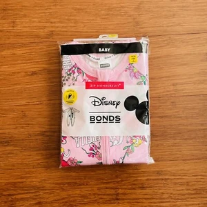 Bonds Baby Girl Disney Cinderella Dream Pink Floral Zip Wondersuit Sz 2 BNIP - Picture 1 of 1