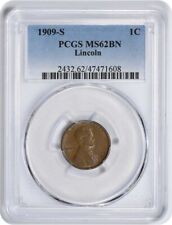 1909-S Lincoln Cent MS62BN PCGS