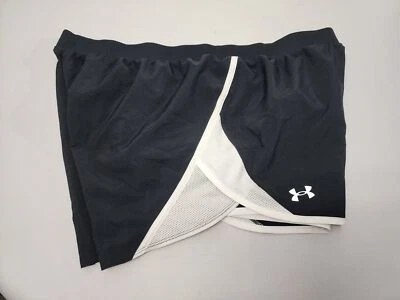 Under armour Women's Fly By 2.0 Shorts - Black Reflective - XLG - Image 1 of 4