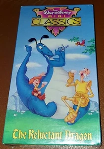 VHS New Sealed Genuine Walt Disney The Reluctant Dragon 1991 Hard to Find - Picture 1 of 2