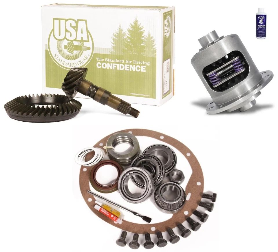 Ford Mustang Ranger 7.5" 4.56 Ring and Pinion Duragrip Posi LSD USA Gear Pkg - Image 1 of 1