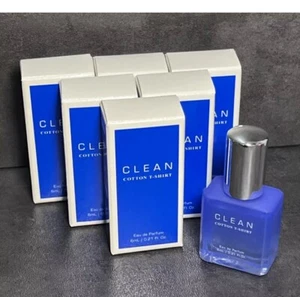 CLEAN COTTON T-SHIRT EDP Mini Splash for Women 0.21oz/6ml, LOT of 6 New in Box - Picture 1 of 3