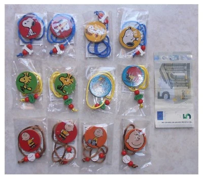 12er Set Peanuts Vintage Holz Lesezeichen Snoopy Charlie Brown Woodstock - Bild 1 von 3