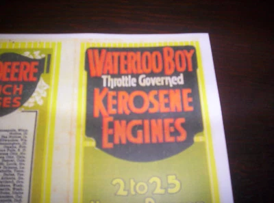 Waterloo Boy Model "K" Gas Engine Kerosesne Color Sales Brochure  - Image 1 of 4