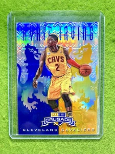 Kyrie Irving SILVER PRIZM BLUE & GOLD ROOKIE CARD 2012 Prizm Crusade RC CAVS SP - Picture 1 of 24