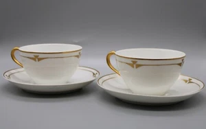 Vintage Nippon Cup & Saucer Sets Hand Painted & Signed - 2 Sets - Grace Davidson - Picture 1 of 12