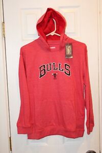 red Chicago Bulls distressed graphics youth lightweight hooded sweatshirt (NWT) 