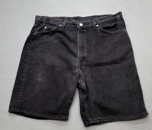 Vintage 90s Levi's 550 Orange Tab Black Shorts Jorts Men's Size 40/9 - Imagen 1 de 18
