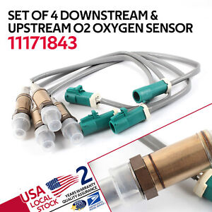 4X Replace BOSCH UP&DownStream O2 Oxygen Sensor For 98 - 02 Lincoln Continental