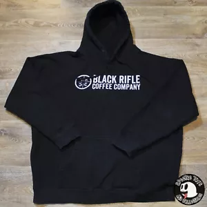 Sudadera con capucha negra pesada Black Rifle Coffee Company BRCC Advert - talla XL para hombre - Imagen 1 de 8