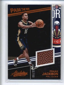 FRANK JACKSON 2017/18 ABSOLUTE PASS THE ROCK ROOKIE BASKETBALL BALL #/99 AJ7206