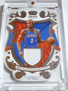 2023 Panini Crown Royale Shai Gilgeous-Alexander #PATCH Game Worn Jersey - Rare - Picture 1 of 3