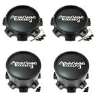 4x American Racing Black Wheel Center Caps Front/Rear for 8x200/8x210 AX204 Baja