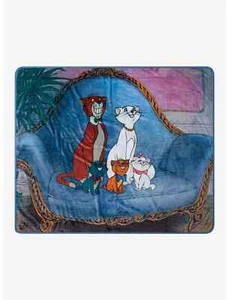 Disney The Aristocats Family Portrait Fleece Throw - Picture 1 of 1