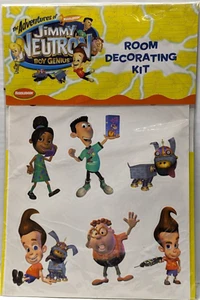 2003 Jimmy Neutron Room Decorating Kit Appliques & Paint Stamps Nickelodeon - Picture 1 of 9