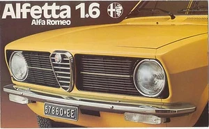 Alfa Romeo Alfetta 1.6 Saloon 1975-77 Original UK Foldout Sales Brochure 763C395 - Picture 1 of 1