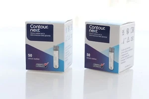 Contour Next XT Teststreifen Sensoren 100 Stück (2 x 50 St) Neu MHD 03/2026 - Bild 1 von 9