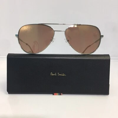 NUEVO EN CAJA Gafas de sol Paul Smith Angus V2 Plata Brillante Aviador Foto 1 de 4