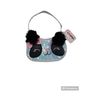 Claire's Club Sequin/Glitter Panda Hobo Bag NWT - Picture 1 of 6