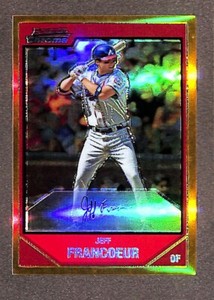 2007 Bowman Chrome Gold Refractor #112 Jeff Francoeur /50