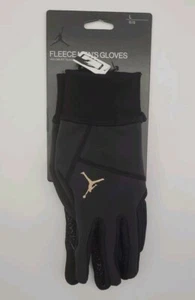 Nike Air Jordan Dri-FIT Hyperstorm Men's Size Large Black Fleece Gloves NWT - Picture 1 of 6