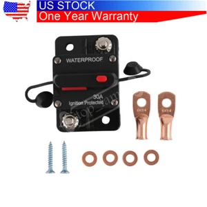 30A-300A AMP Manual Circuit Breaker Fuse Car Boat Reset Switch 12-48V DC IP67 - Picture 1 of 81