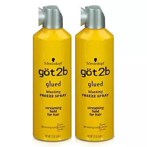 Got2b Glued Blasting Freeze Hairspray, 12 oz, Pack of 2 - Picture 1 of 6