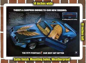 Metal Sign - 1979 Pontiac Firebird Trans Am - 10x14 inches - Picture 1 of 1