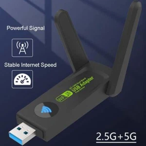 USB-3.0 WIFI Adapter 1300mbps Wireless Dongle Dual Dual 2.4G/5G Band Y7O7 - Picture 1 of 13