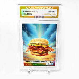 BACON CHEESEBURGER Card GleeBeeCo Holo Fun #BCAT-L Limited to Only /49
