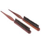 Wooden Comb Hair Teasing Brush Handle Back Comb Natural Boar Brist$6 Salon ❤XH