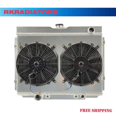 Cubierta de ventilador de radiador de 3 filas apta para Mercury Cougar/XR7 Ford Fairlane Mustang 1967-70 AT Foto 1 de 4