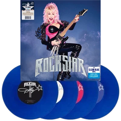 Dolly Parton: Rockstar 4xLP - Clear Blue Vinyl Box Set with Alternative Artwork - Image 1 of 3