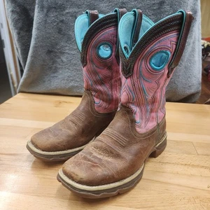 Stivali da cowgirl Durango castagno/rosa rosa donna taglia 6M DRD0424 - Foto 1 di 11