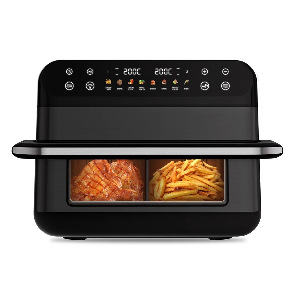 AIIBOT 10L Doppelkammer Heißluftfritteuse 2500W Digital Airfryer Dualer Heizung - Bild 1 von 1