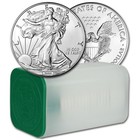 Random Date American Silver Eagle (1 oz) $1 - 1 Roll of 20 BU Coins in Mint Tube