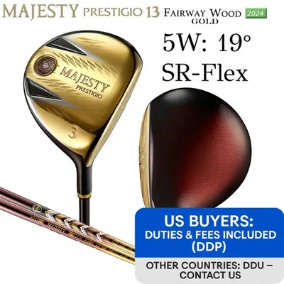 Majesty Prestigio XIII 13 5W 19° Fairway wood SR-Flex LV760 w/Headcover - Image 1 of 4