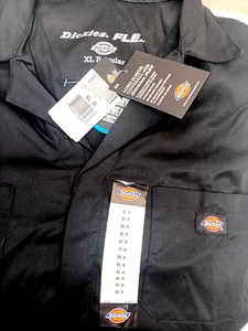 Dickies Flex Coveralls Blue S/S Zips Pockets Moisture Wicking SZ XL REG NWT NEW - Picture 1 of 2