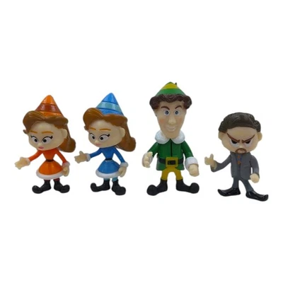 Lot Elf Movie Miniature Figures Buddy Mr Finch Blue and Orange Women Girl Elves - Image 1 of 4
