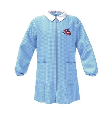 Grembiule asilo con zip da bambino Siggi celeste - Immagine 1 di 3