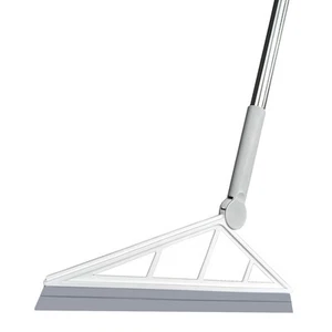 Magic Silicone Broom Sweeper, Rubber Squeegee with Adjustable Long Handle for... - Picture 1 of 7