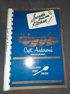 Secrets From Our Kitchen Capt. Andersons Restaurant Cookbook 1987 Panama City FL - Imagen 1 de 7