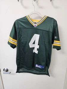 Kids Reebok NFL Green Bay Packers Brett Favre #4 Home Jersey L (14-16) Wisconsin - Picture 1 of 6