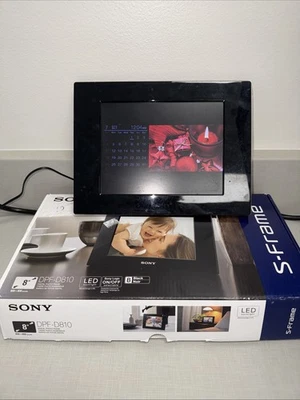 Sony S-Frame DPF-D810 LED Backlight 8" Photo Display Frame-NEW Open Box - Image 1 of 4