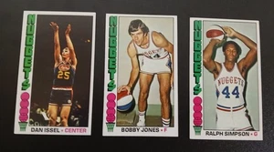 12 Vintage 1976 Basketball Cards: Lakers, Jazz, Nuggets/HOFERS: Issel & Jones - Picture 1 of 8