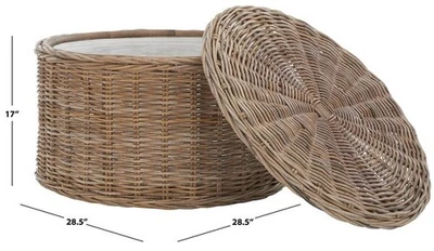 Safavieh JESSE STORAGE TABLE, Reduced Price 2172762965 SEA7034B - Image 1 of 4