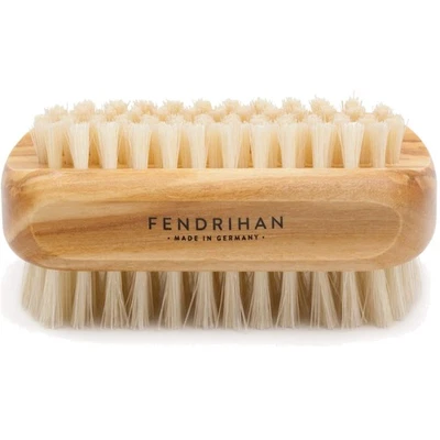 Luxurious Boar Bristle Nail Brush with Polished Olive Wood Handle - Beige Finish - Image 1 of 4