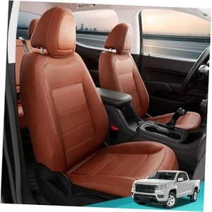 Seat Covers for Chevy Colorado, Only Full set for 2014-2022 4door Only BROWN - Picture 1 of 7