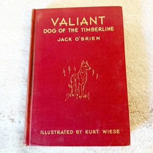 VINTAGE 1935 “Valiant Dog of the Timberline” Hardcover Book By Jack O’Brien - Bild 1 von 9