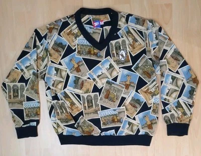 Винтажный пуловер для гольфа с V-образным вырезом 1999 U.S. Open Pinehurst No 2- Хвост ярлык Sz M AOP - Изображение 1 из 4